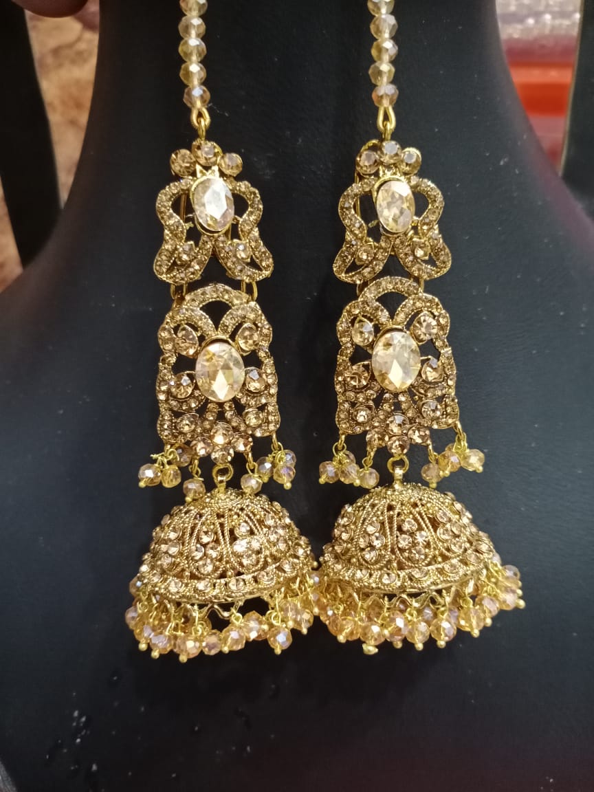 Champagne Wedding Jewelry Earrings
