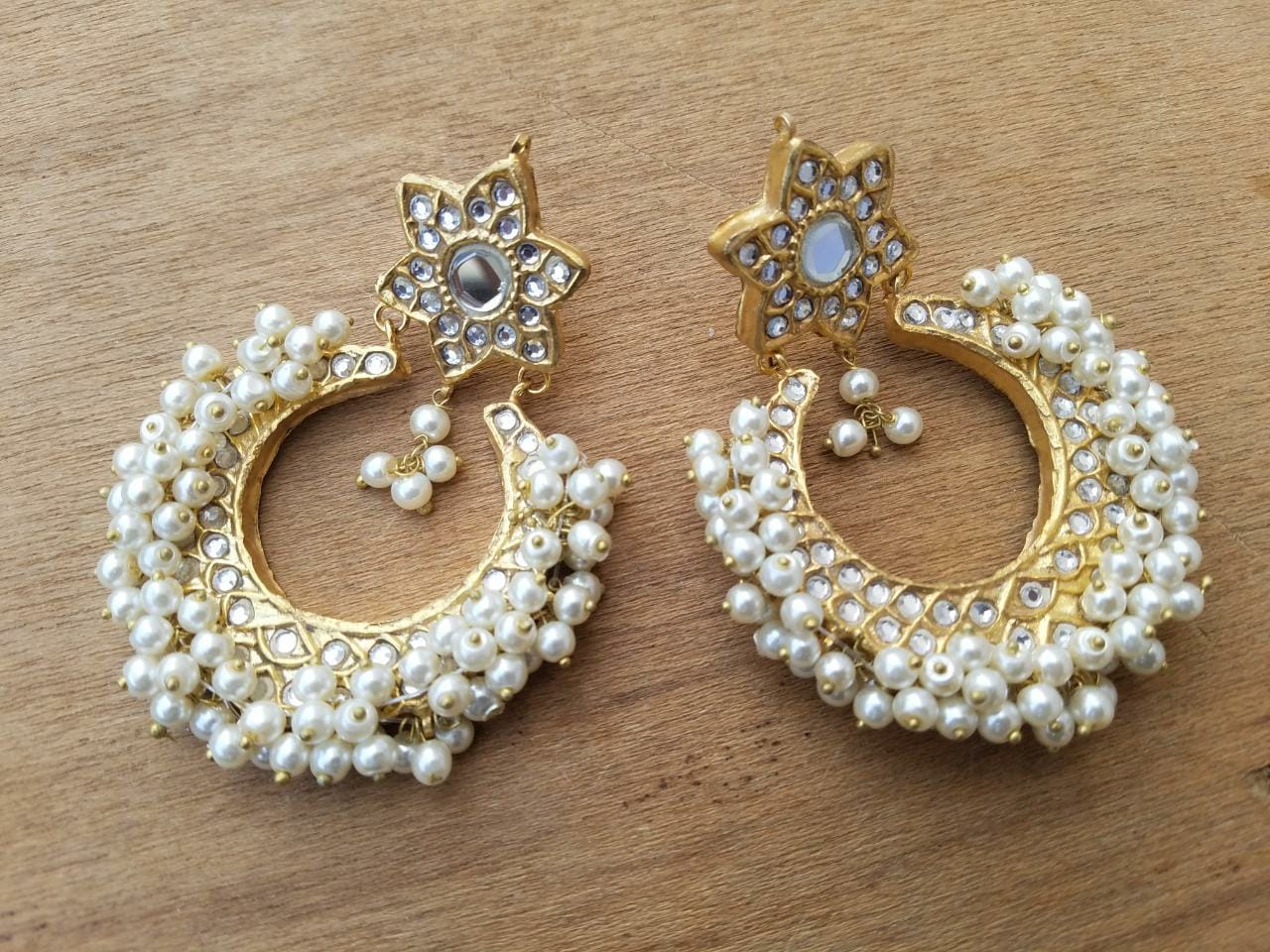Designer Pearl Earrings Online