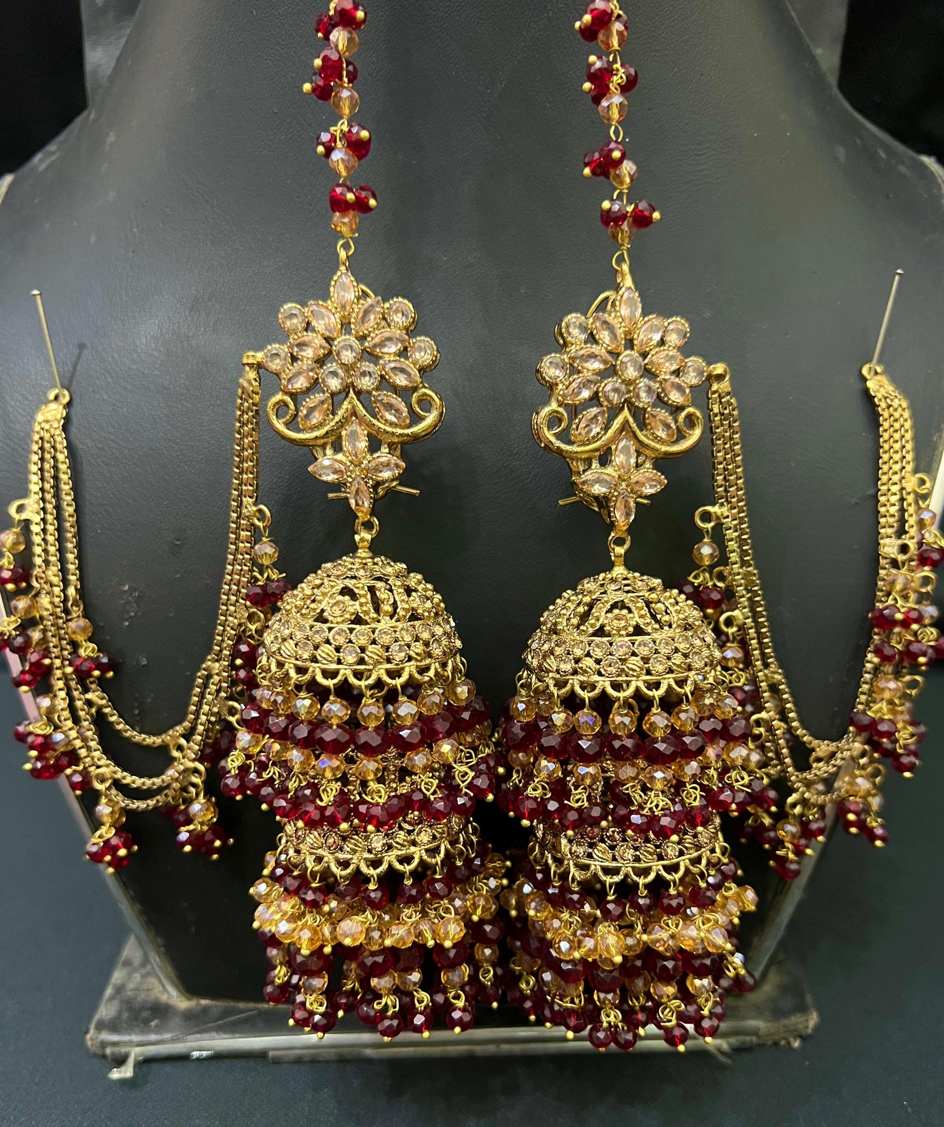 Double Step Jhumki Earrings Online Shopping