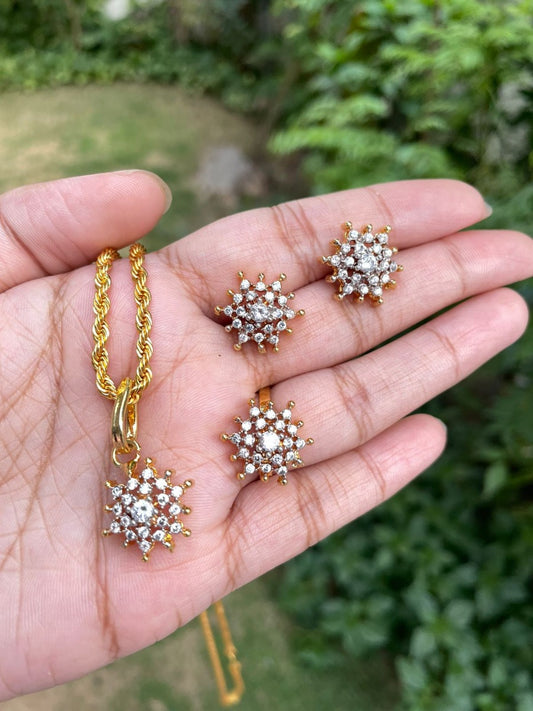 Earrings and Pendant Set