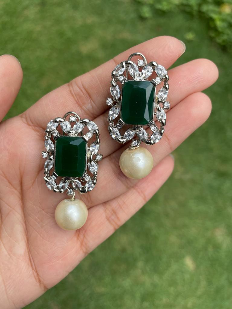 Emerald Drop Earrings