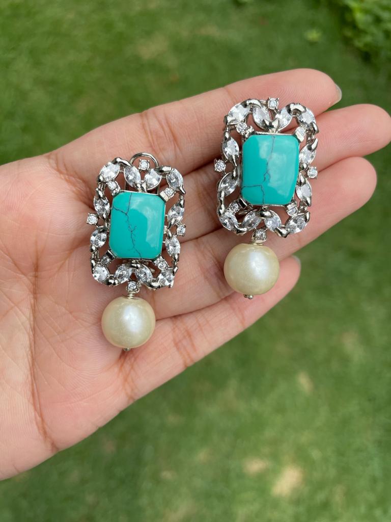 Feroza Drop Earrings