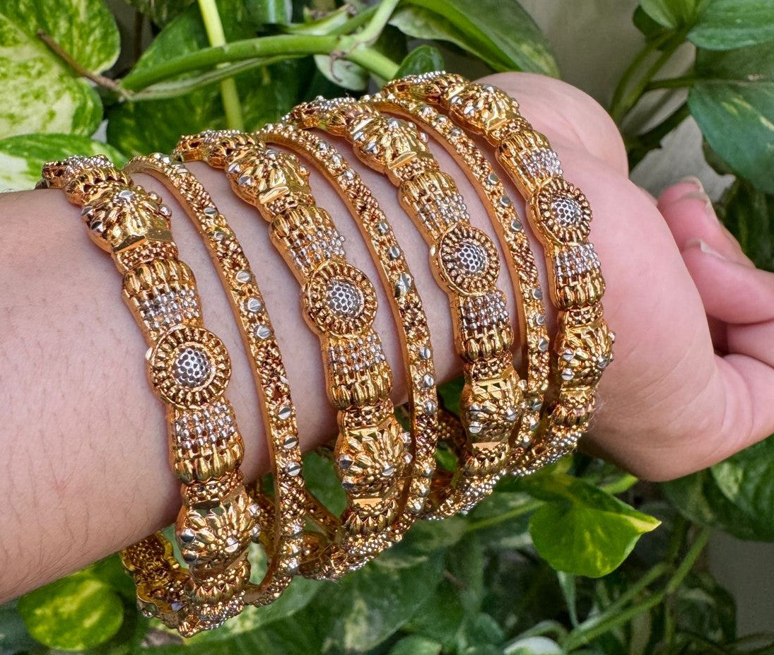 Gold-Plated Kada Set for Girls
