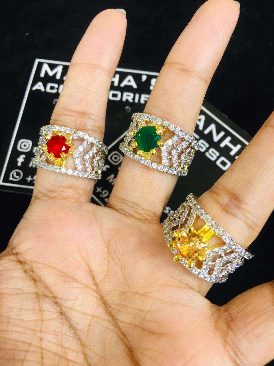 Gold Plated Polish Rings for Girls