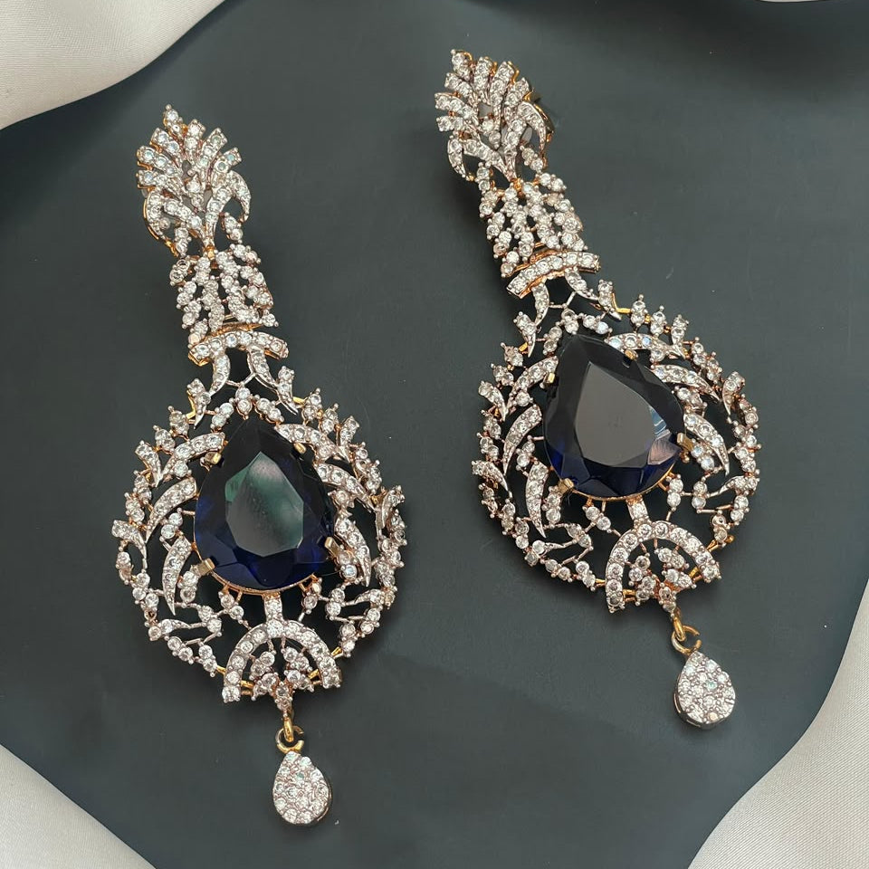 Gold Plated Zircon Earrings