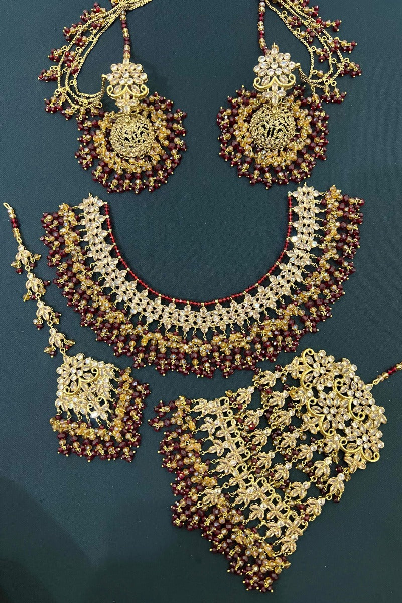 Gold Polish Jewellery Set Design