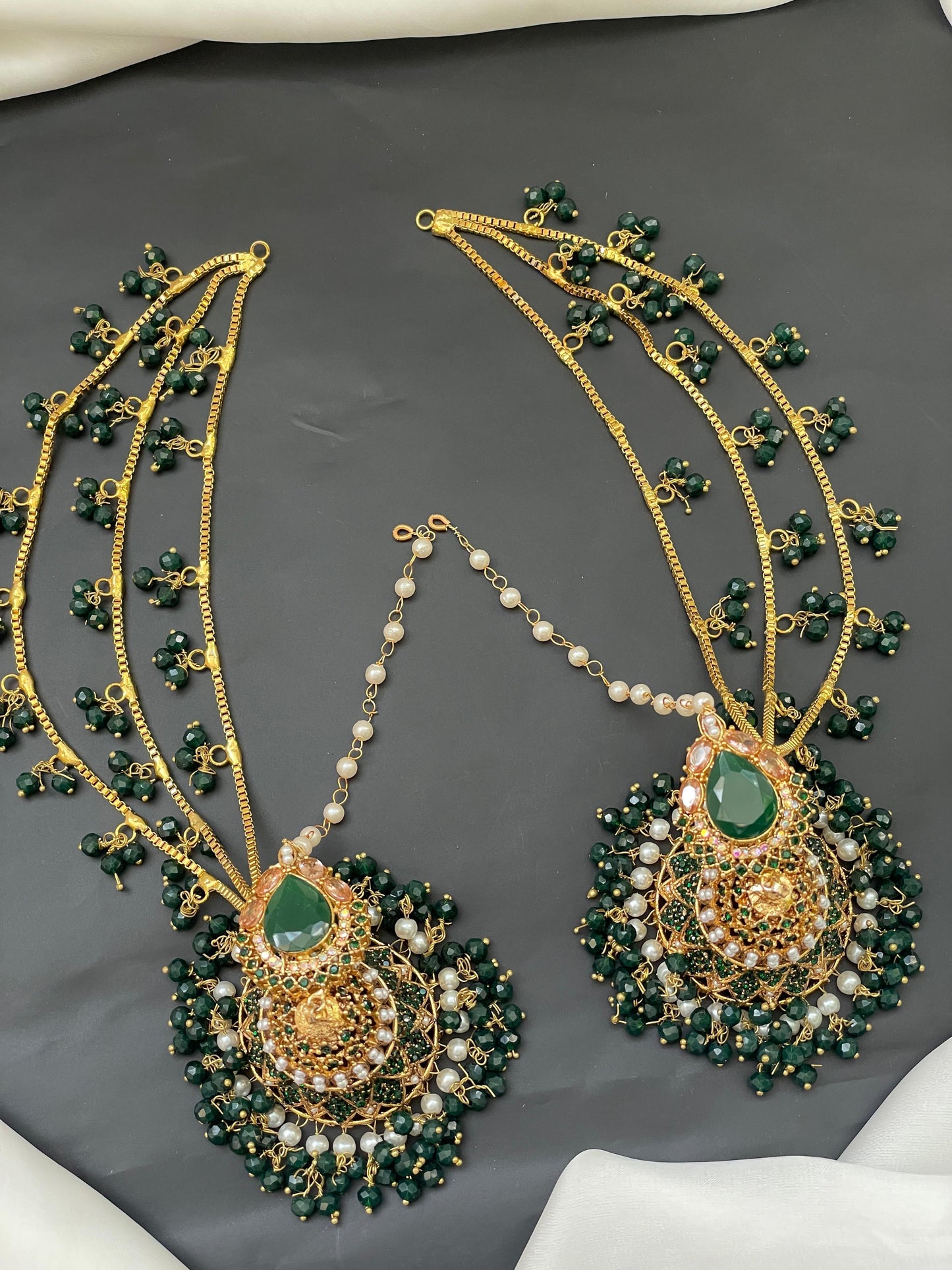 Green Designer Earrings