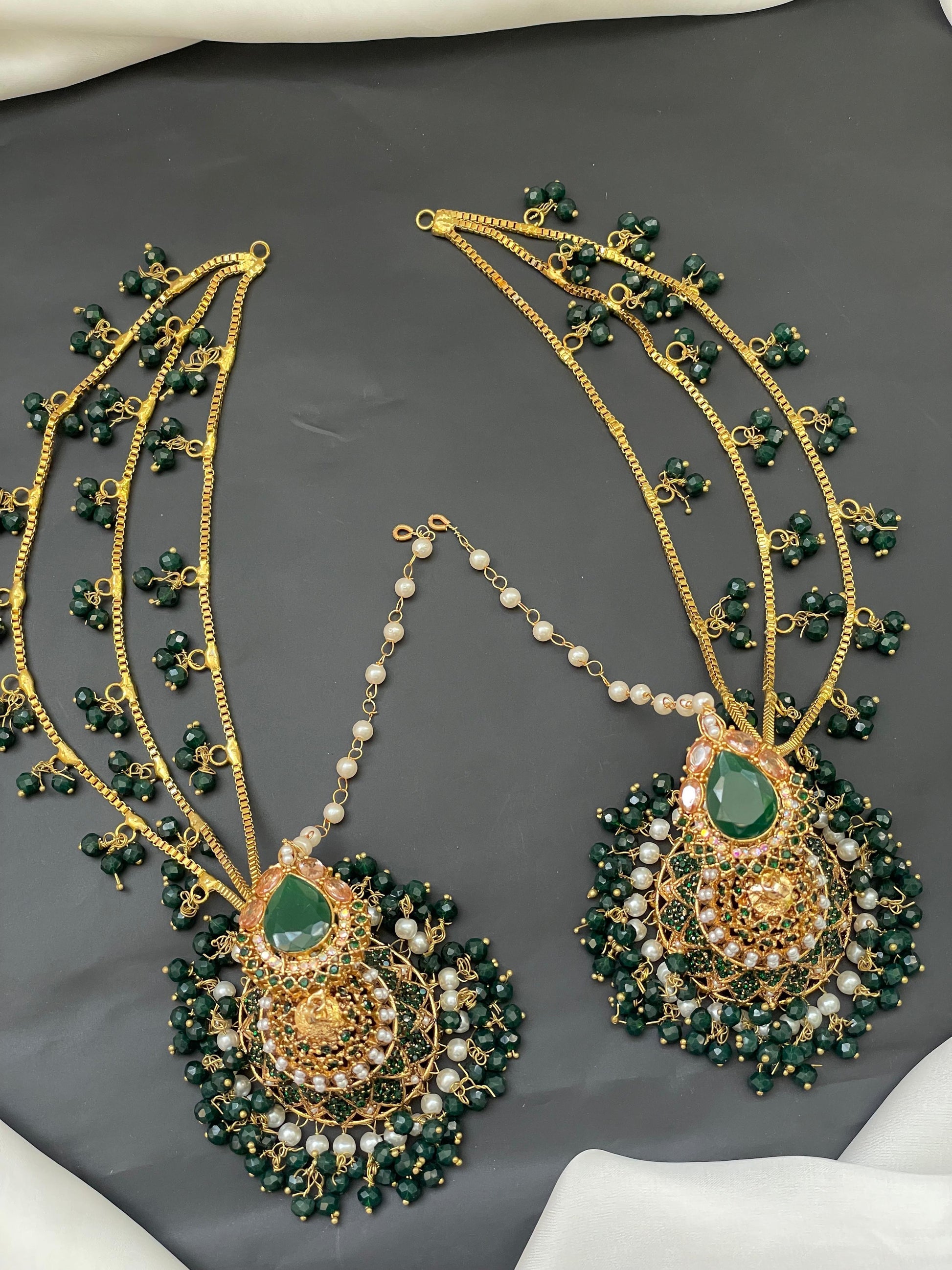 Green Designer Earrings