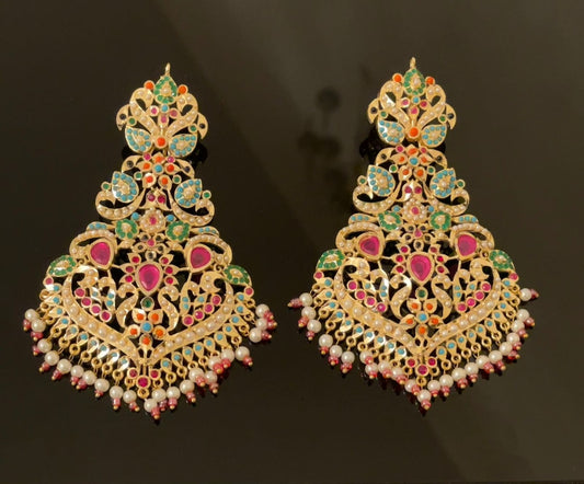 Latest Hyderabadi Earrings Set