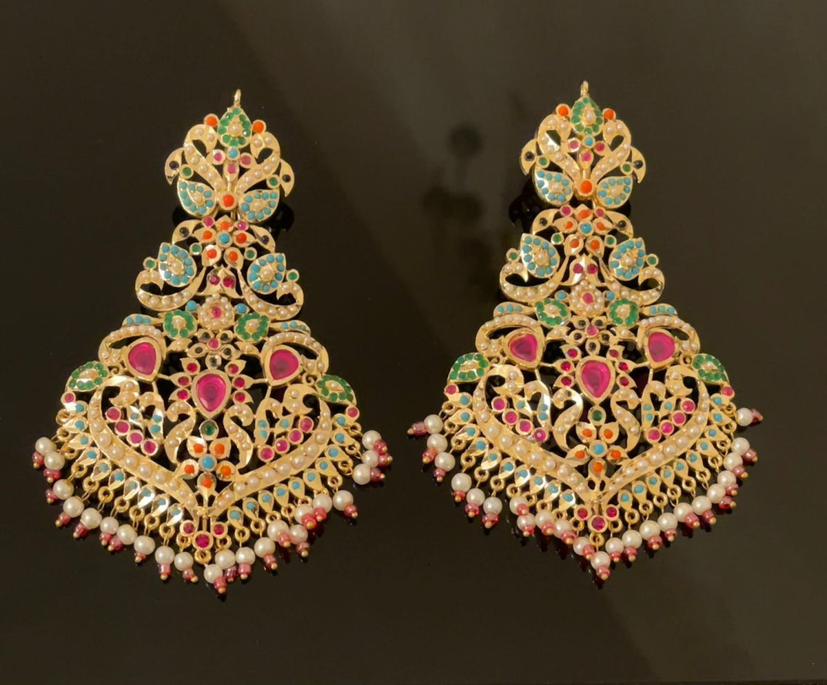 Latest Hyderabadi Earrings Set