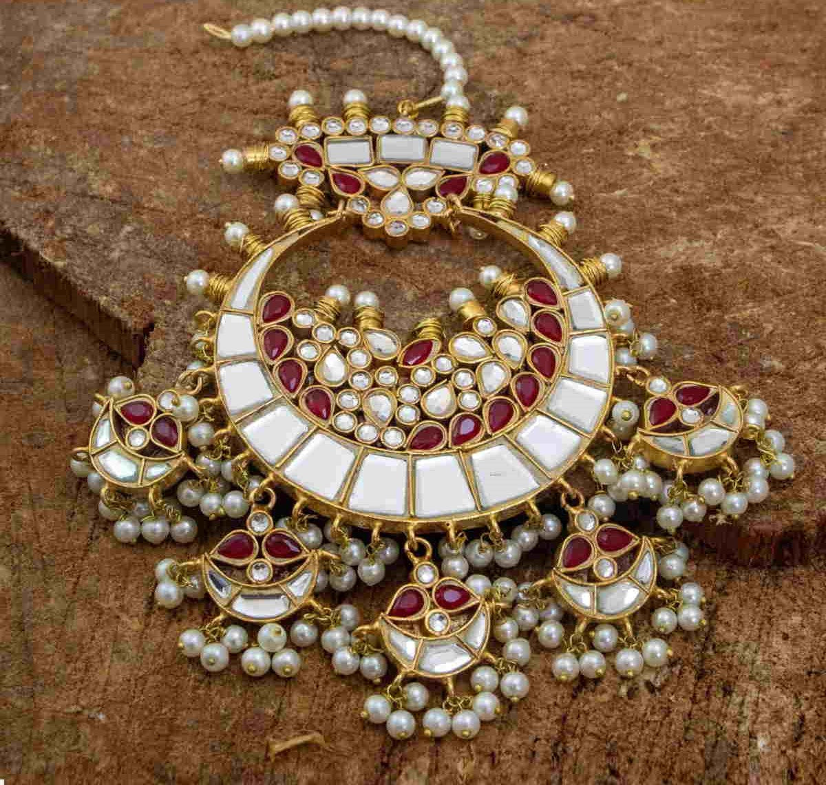 Maroon Jhoomar Designs For Brides