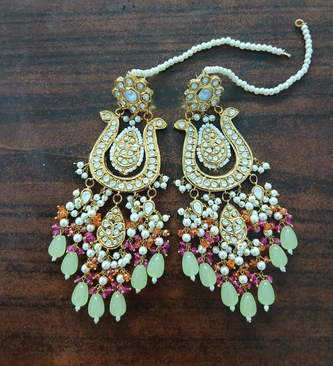 Mint_Green_kundan_earrings_pakistan