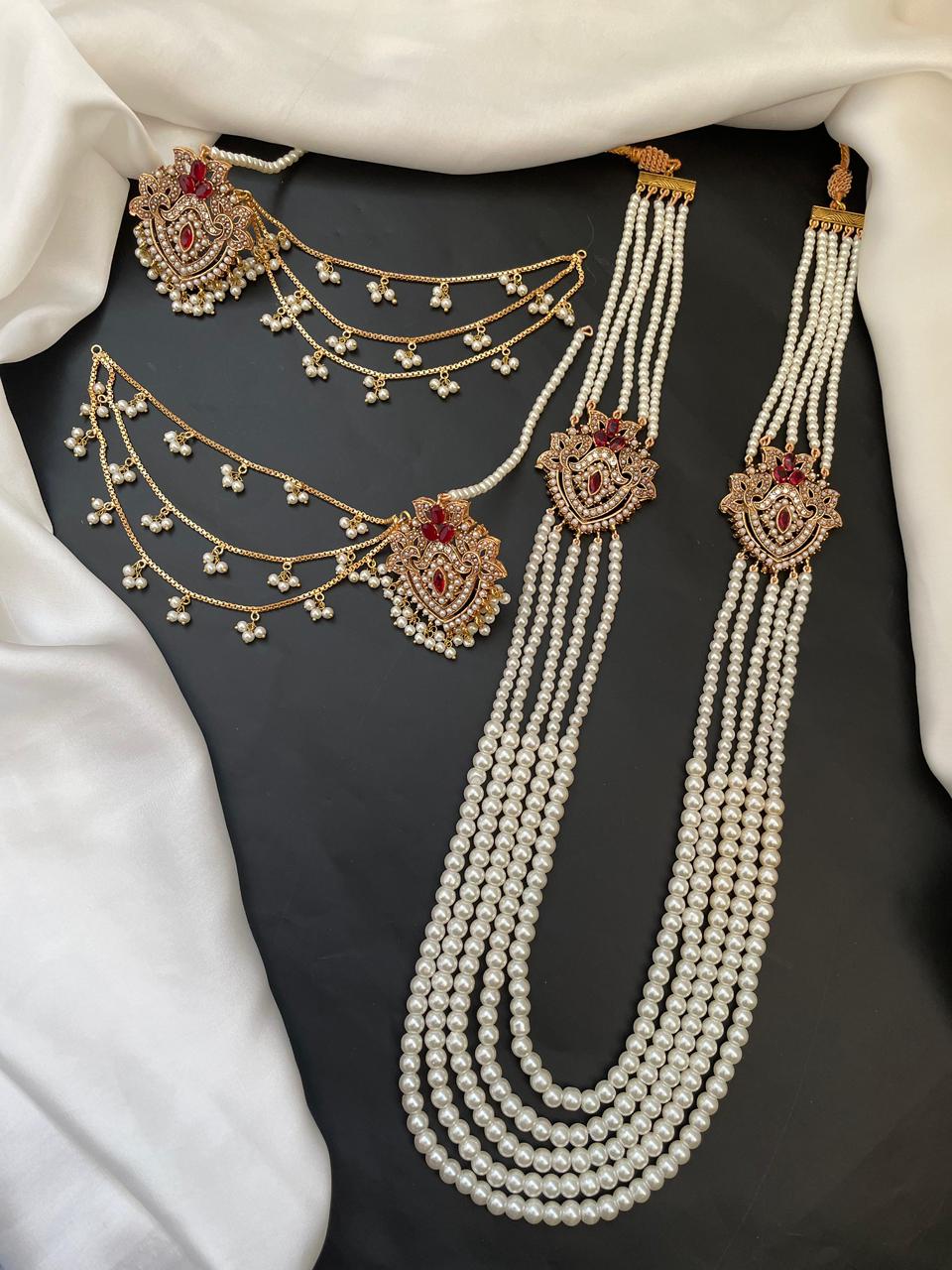 Moti Mala Set Gold