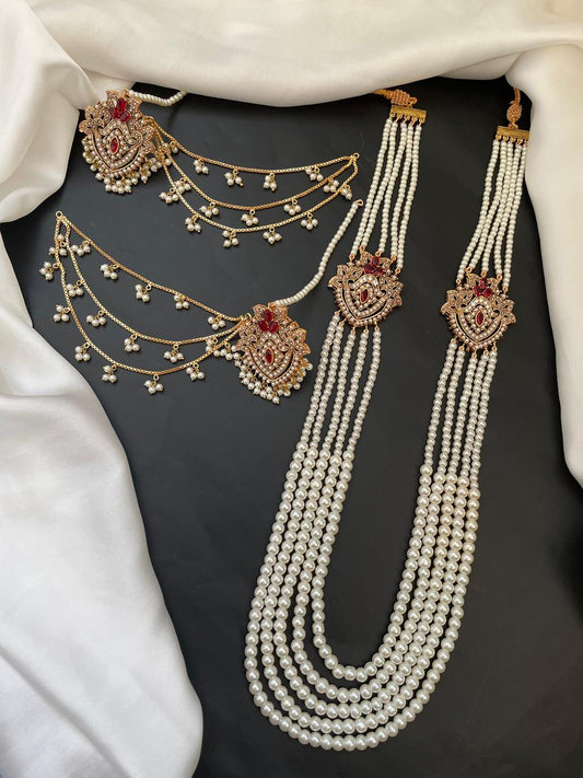 Moti Mala Set Gold