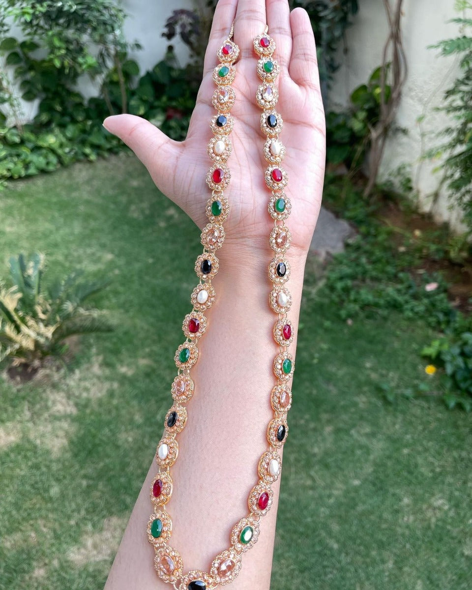 Multi Stone Mala Necklace Design