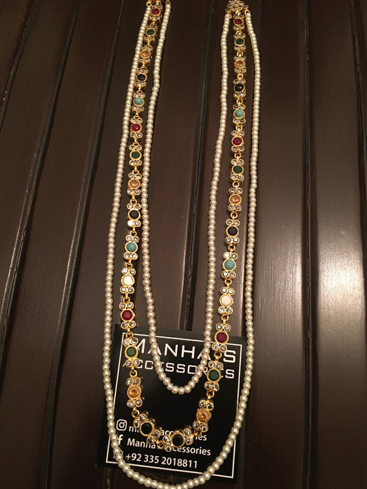 Multicolor Kundan Mala Set Price in Pakistan