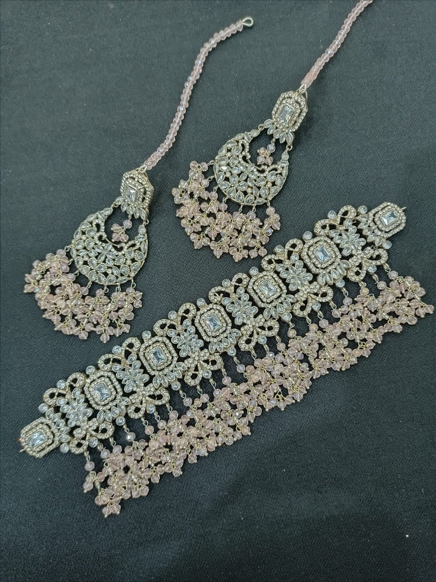 Pink Jewelry Set Pakistani