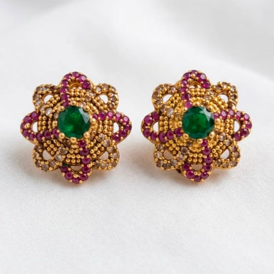 Premium Floral Stud Earrings
