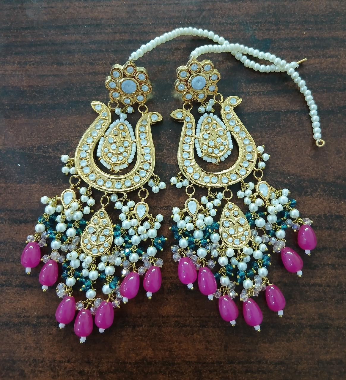 Purple_kundan_earrings_pakistan