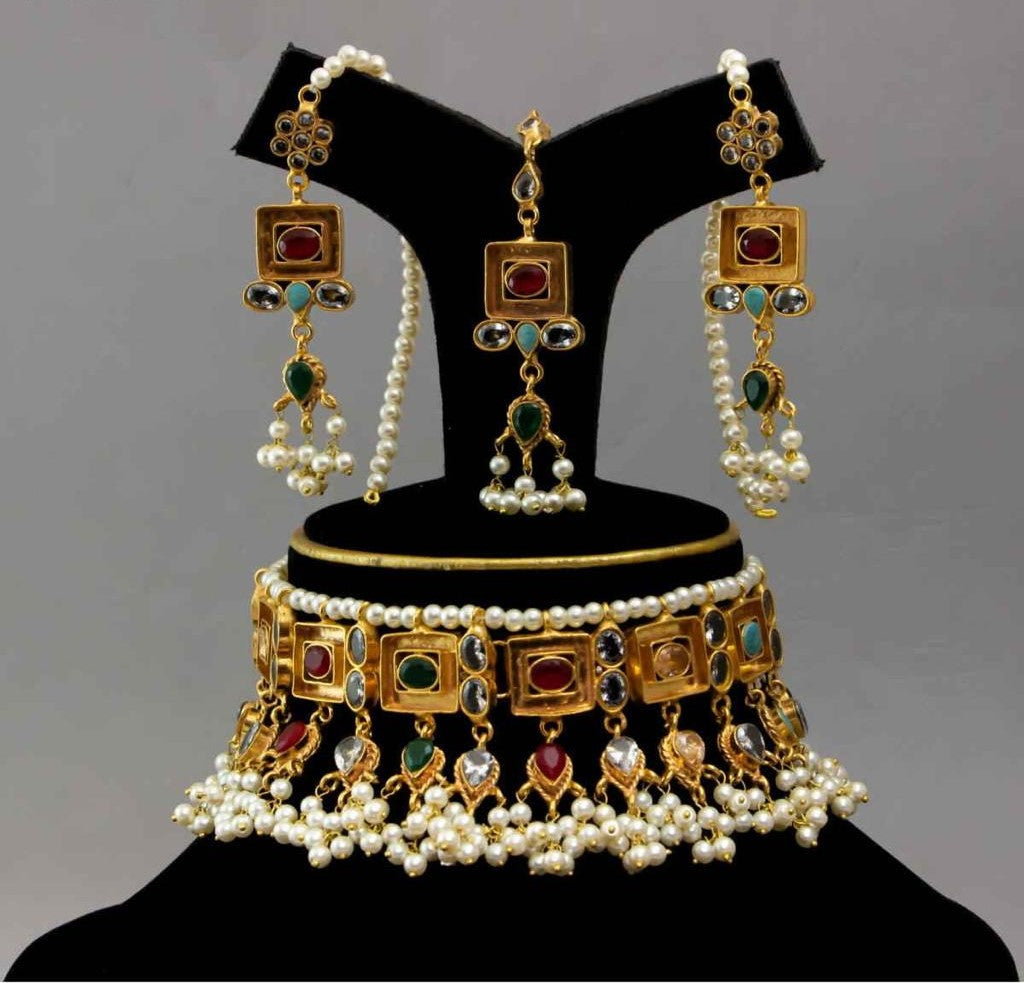 Real Kundan Bridal Jewellery Set