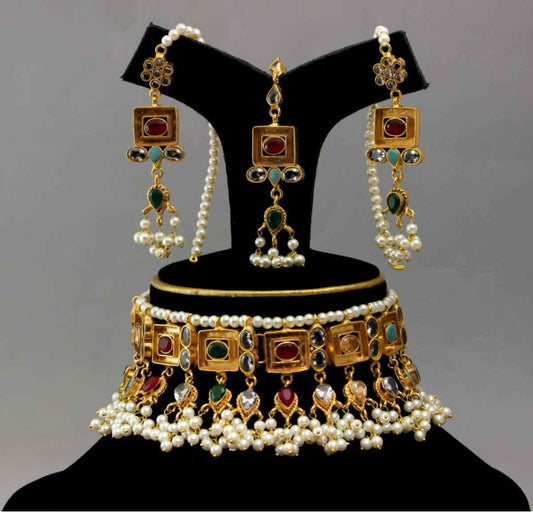 Real Kundan Bridal Jewellery Set