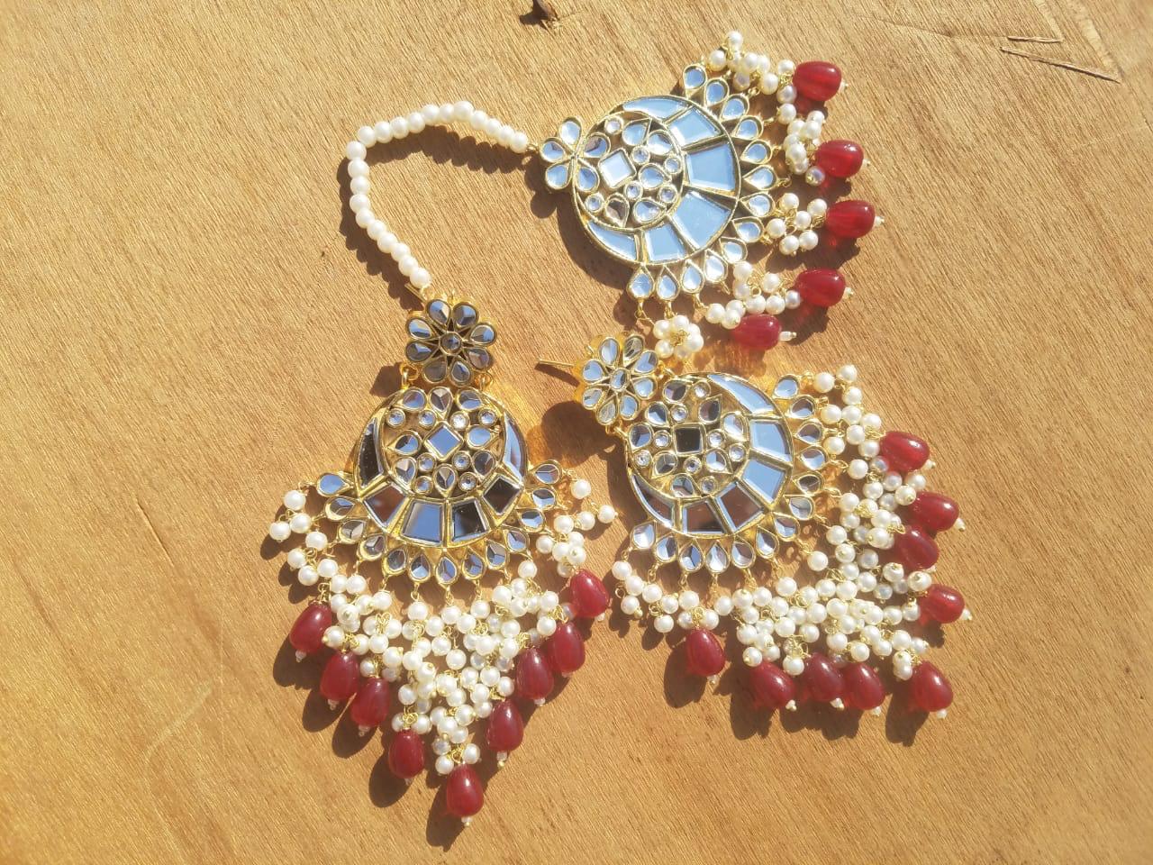 Ruby Pearl Earrings