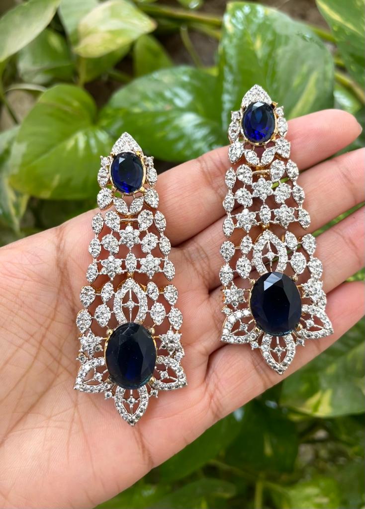 Sparkling Zircon Earrings