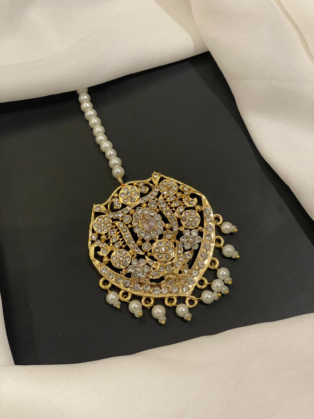 White teeka jewelry