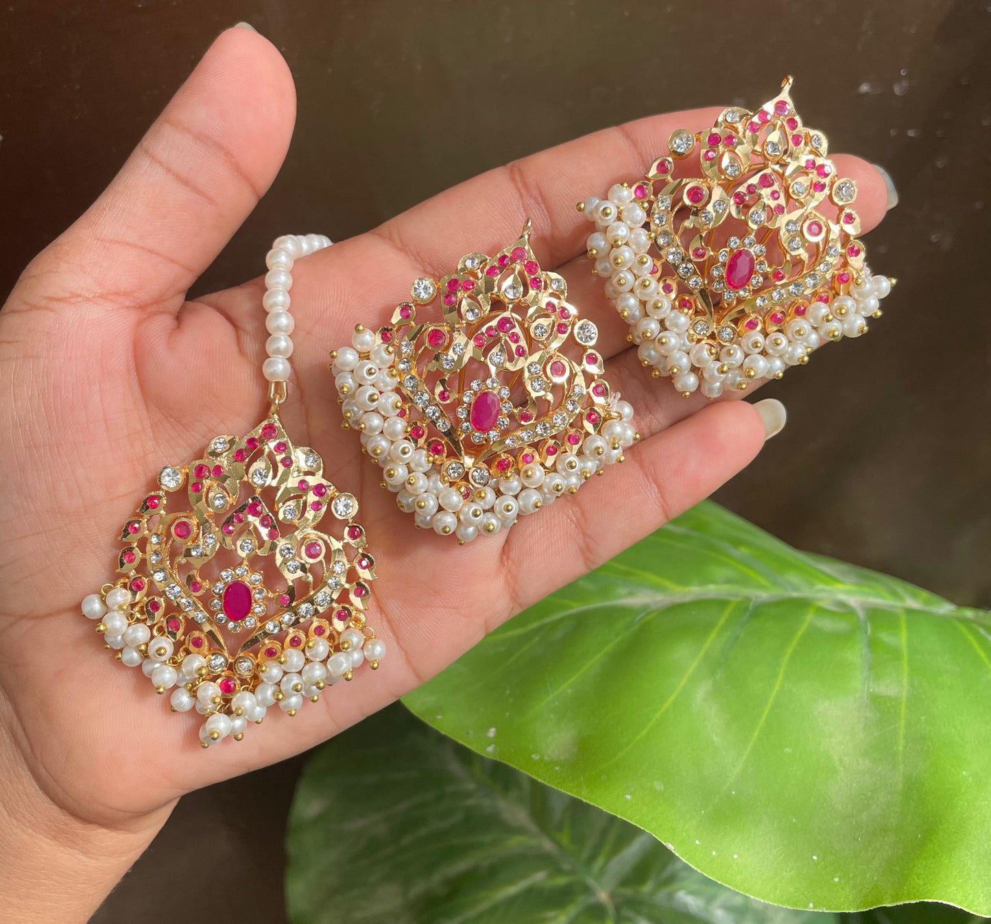 Earrings and Teeka Set 