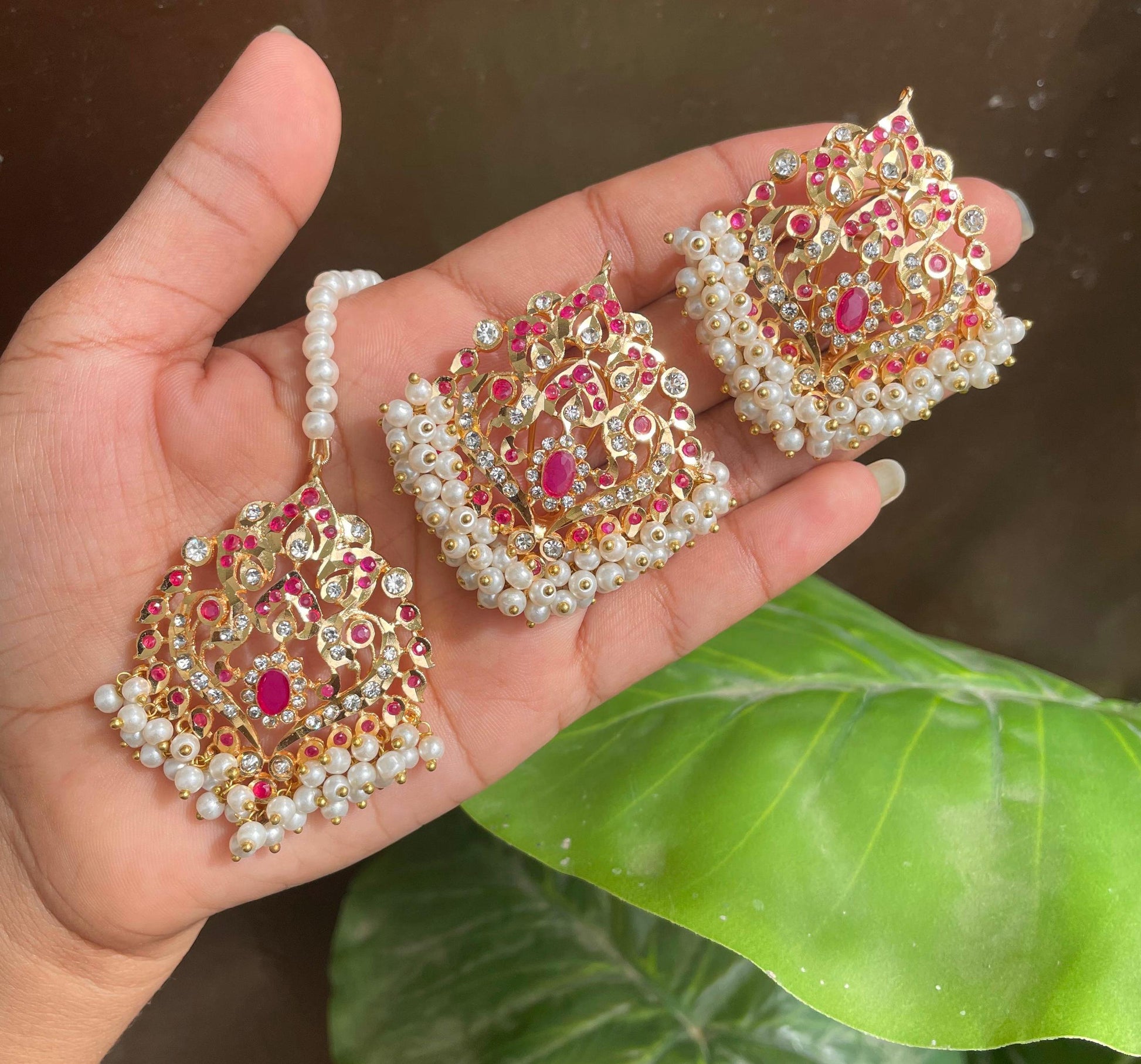 Earrings and Teeka Set 