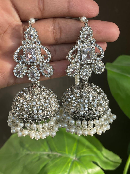 Silver Jhumka Design
