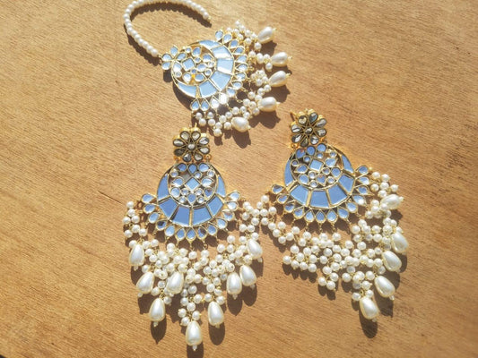 White Pearl Earrings