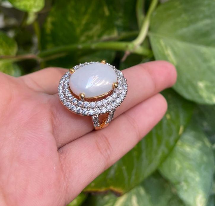White Zircon Rings Pakistan