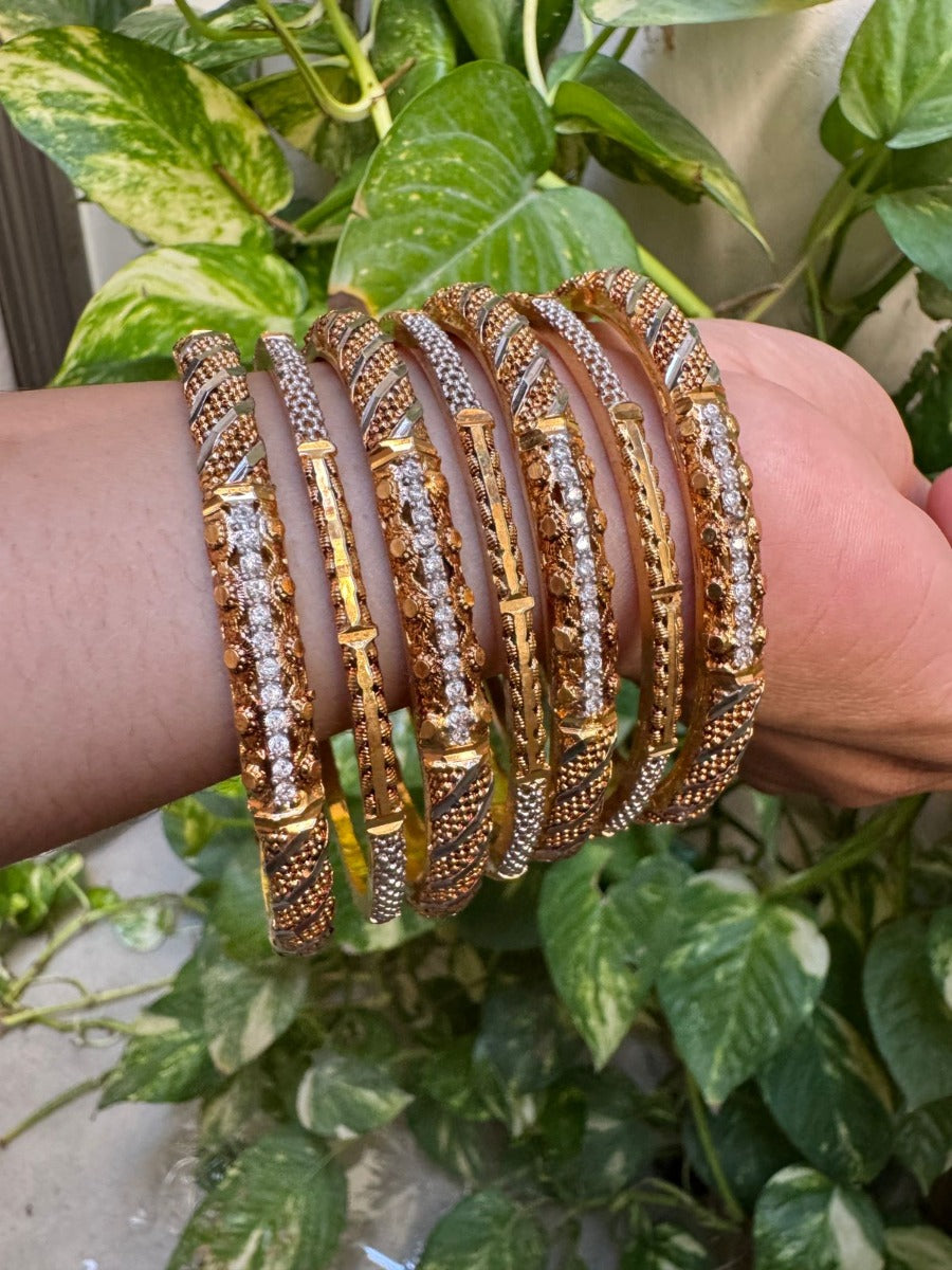 Women Gold Plated Bangles for Daily Use