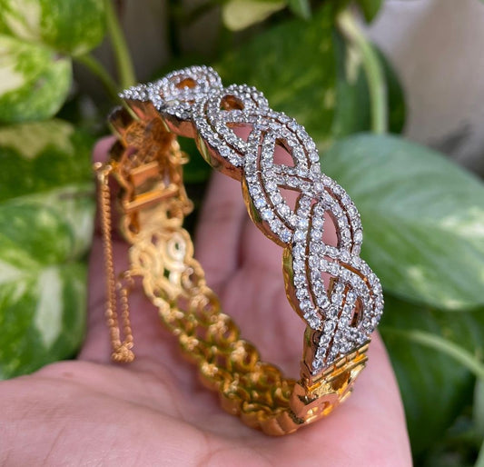 Zircon Openable Bangle For Women