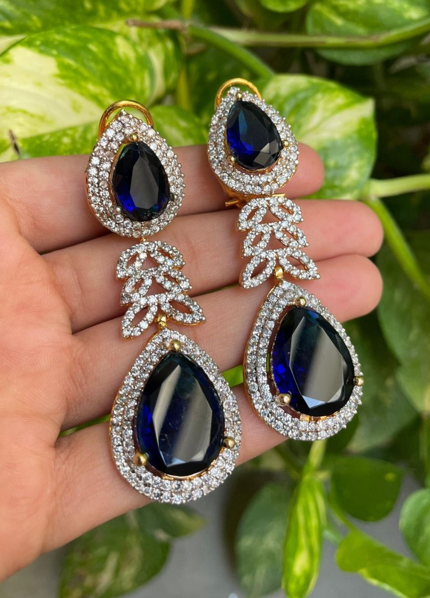Zircon Silver Earrings