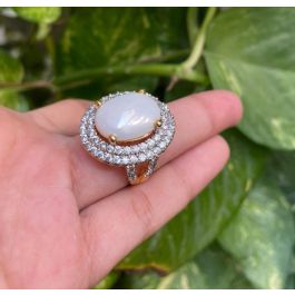 Sparkling Zircon Ring