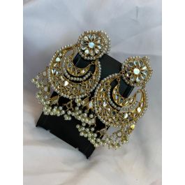 Latest Designer Big Kundan Earrings