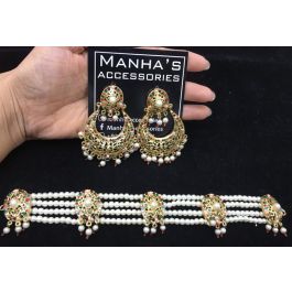 STUNNING MULTI HYDERABADI NECKLACE SET 