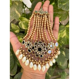 REFINED KUNDAN PEARL JHOOMAR