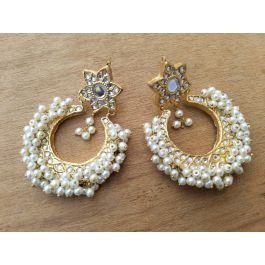 FLAWLESS KUNDAN PEARL EARRINGS 