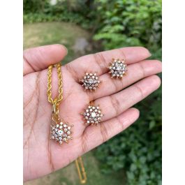 CASUAL PENDANT SET WITH RING