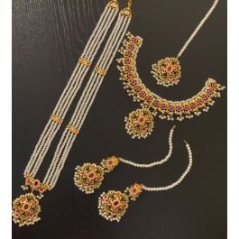 MULTI COLORED HYDERAABADI NECKLACE