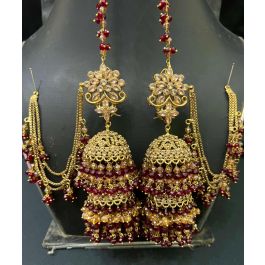 DOUBLE STEP JHUMKI EARRINGS