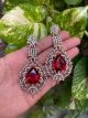 Trendy zircon earrings for special occasions