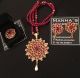 FLORAL KUNDAN PENDANT WITH EARRINGS AND RING SET