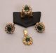 Green Kundan Pendant Set