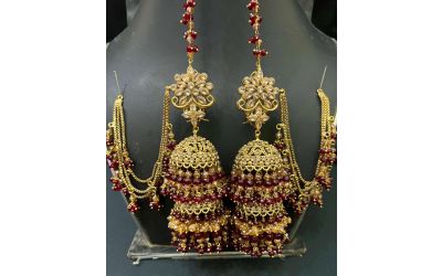 Double step jhumki earrings online